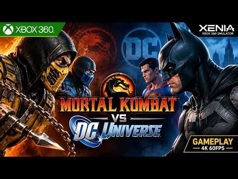 Mortal Kombat vs DC Universe - Xbox 360 Xenia Emulator Gameplay [4K 60FPS]