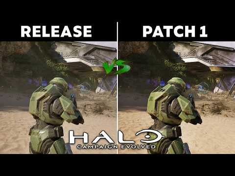Halo Campaign Evolved - Release Version vs Patch 1 - FPS Test