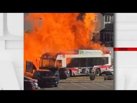 Three dead, at least 10 injured after explosion involving Calgary Transit bus