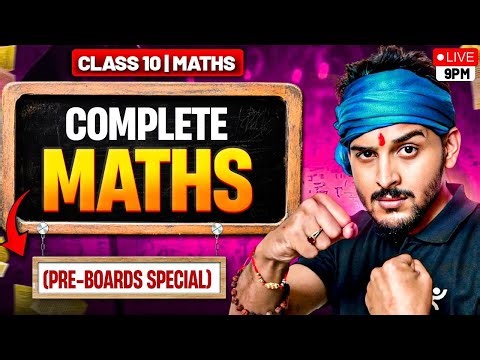 Class 10 Maths Masterclass 🔥 Full Syllabus Coverage | CBSE 2025-26 Boards | Pranav Sir