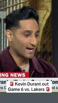 KD is OUT for Game 6 😮🏀