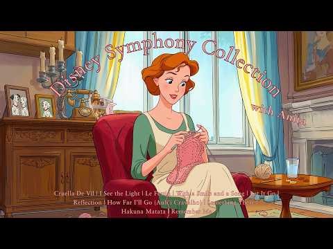 A Cozy Afternoon with Anita | Soft Disney Symphony Playlist for Knitting and Focus 🧶