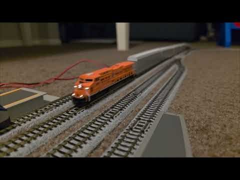 [4K] Floor N Scale Layout Running Session with 2 Popular Trains & A NEW LOCOMOTIVE PURCHASE!! 