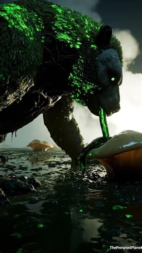 Alien Glow-Beast Feeds in Acidic Hellscape!