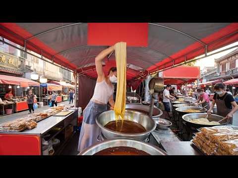 Live Frying Sanzi at Chinese Street Stall | Real-Time Dough, Oil, Crisp Workflow