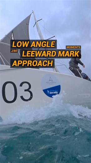 Low Angle | The Fleet Approaches the Leeward Mark ⛵️