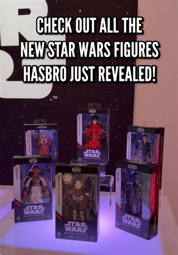 Hasbro has some awesome new Star Wars figures on the way! 👀 Got an up-close look at the new 50th Anniversary Stormtroopers, Queen Amidala, Anakin Skywalker, Luke Skywalker and more at Hasbro’s event in New York before NYCC! Which one are you picking up? #StarWars #Hasbro #StarWarsFigures #HasbroPulse #StarWarsFan