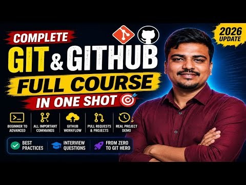 Git & GitHub Full Course in One Shot 🔥 | Beginner to Advanced Tutorial | Complete Git Guide 2026