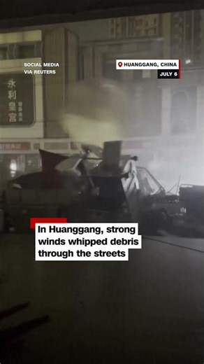 A tornado tore through this Chinese city