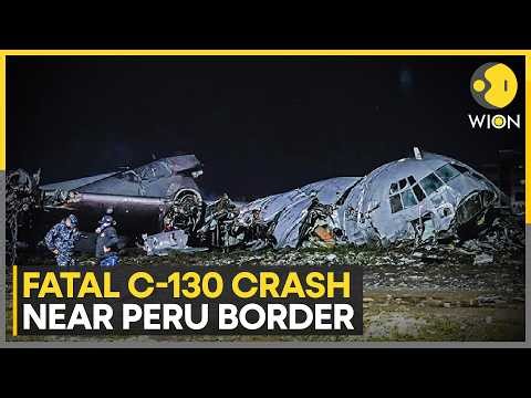 Peru Plane Crash: C-130 Plane Erupts in Flames From Ammunition On Board | WION News
