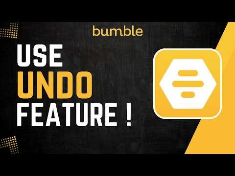 How To Use Bumble Undo Feature 2026 !