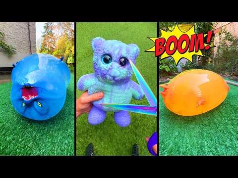 Inflating and Bursting Stretchy Toys
