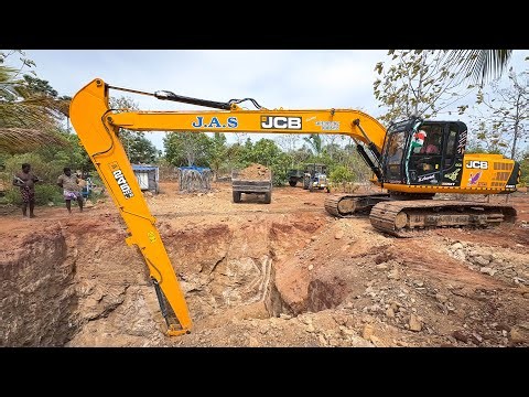 JCB 245 LR Excavator first time Well Dig Loading in Tractor in Kayathar | Jcb video
