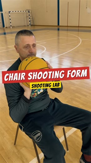 SKILLS ACADEMY | Basketball Players Development on Instagram: "Chair Shooting Form — Build the Shot From the Ground Up Great shooting starts without momentum. Without jumping. Without shortcuts. Chair shooting removes the lower body and exposes what really matters: balance, hand placement, sequencing, and shot discipline. This drill teaches players to feel the shot, control the release, and reconnect mechanics before adding speed and power. Form first. Then range. Then volume. Chair Shooting Ser
