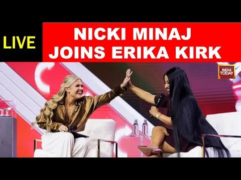 Rapper Nicki Minaj Goes Live at TPUSA Convention| Turning Point USA | Erika Kirk | US News