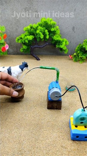DIY small tractor making ideas and mini motor water pump project video # 727