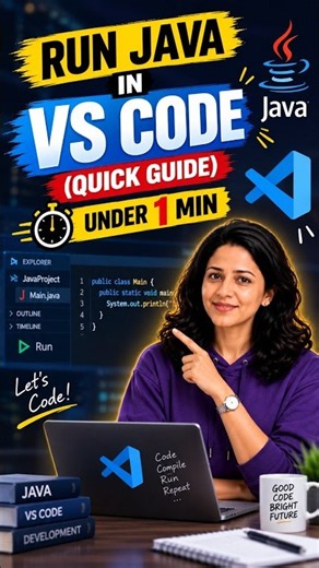 Run Java in VS Code (Quick Guide) under 1 min