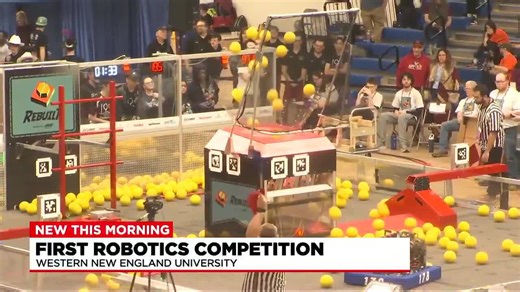 High school students compete in FIRST Robotics Competition