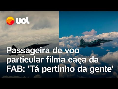 Caça da FAB faz 'blitz aérea' em avião particular: 'Está muito perto'