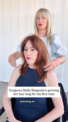 Cutting Molly Ringwald’s Hair for a Beautiful Grow-Out