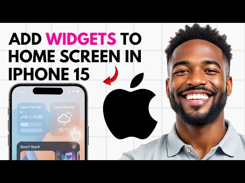 How To Add Widgets To Home Screen On iPhone 15 (2026) ✅