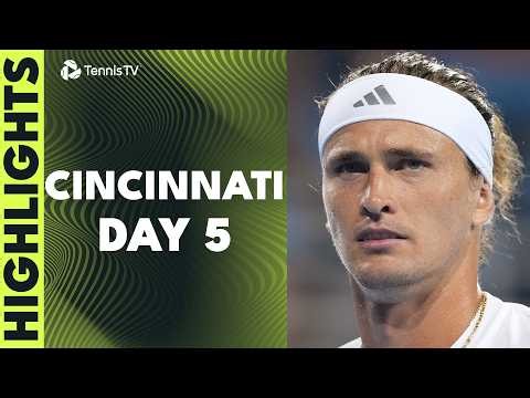 Zverev Faces Atmane; Jodar, Cobolli & Fils Feature | Cincinnati 2026 Day 5 Highlights