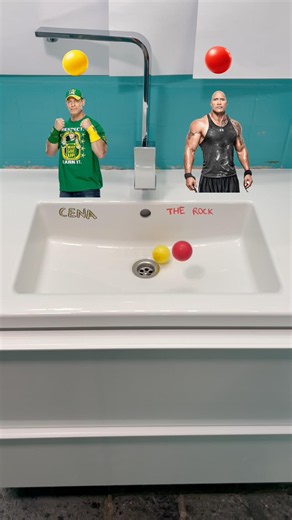 John Cena vs The Rock #wwe #therock #johncena #epicduel