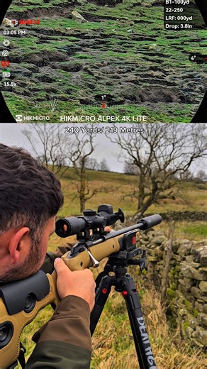 Rabbit Hunting With Tikka T3X 22-250 & HIKMICRO ALPEX 4K LITE
