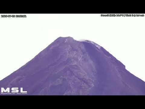 Mayon Volcano 24-Hour Timelapse: July 05, 2026 [SSW RPi ircut-v2cam Summit] 400x Speed | 4K