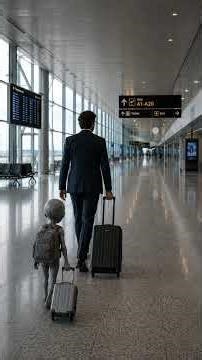 A strange encounter at Denver Airport #greys #alien #airport