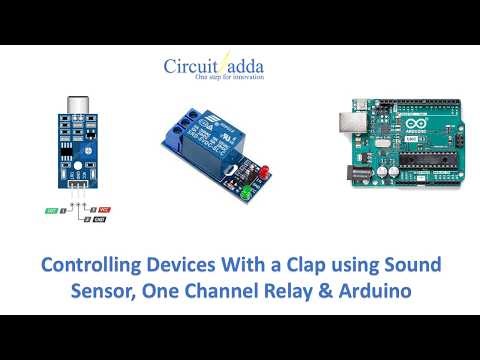 13. Clap-Controlled Smart Switch using Arduino and Sound Sensor