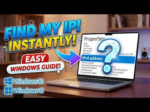 Find Your IP Address On Windows In Seconds | Easy No Software Method