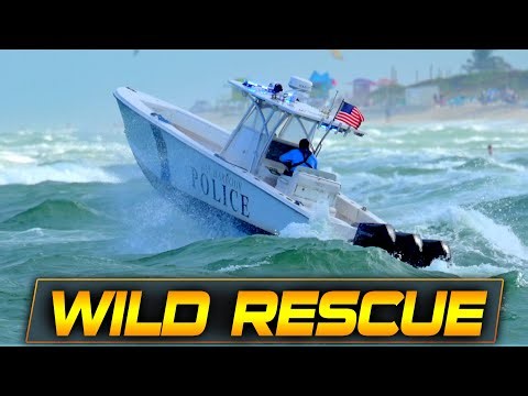THE MOST EXTREME POLICE RESCUES AT HAULOVER INLET | BOAT ZONE