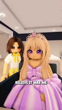 💗 They Called My Purple Eyes A Curse 🏡 Roblox Story #roblox #shorts