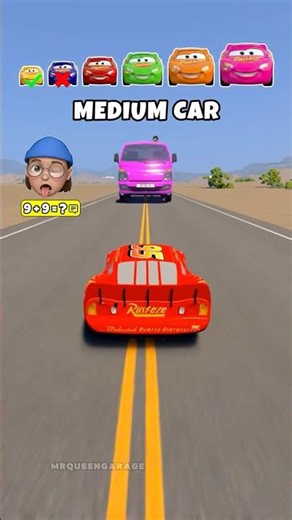Big & Small McQueen vs Mini Truck