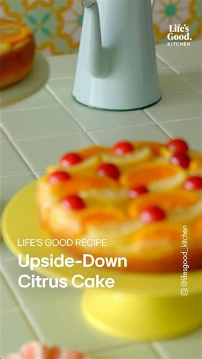 Upside Down Citrus Cake| LG NeoChef Recipe #Shorts