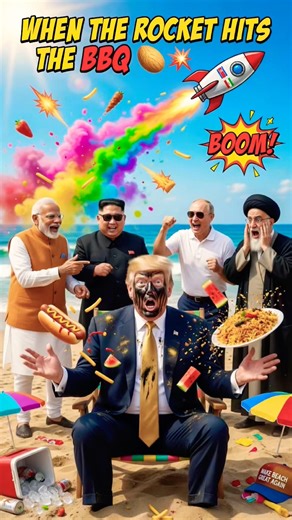World Leaders Beach Party Gone Wrong 😂 #viralvideo #aivideo #comedy #trump #modi #trumpsarkar