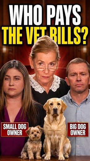 100-Lb Dog vs. 15-Lb Dog—Who Should Pay the Vet Bills? | Judge Judy #judgejudy #courtroom #dog