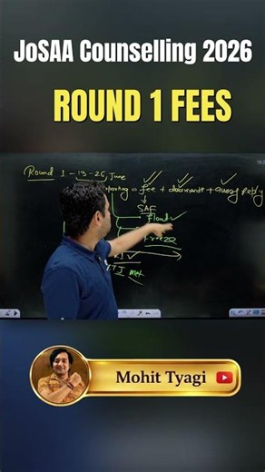 Josaa 2026 Counselling Full Process After JEE Advanced #abjsir #mohittyagisir