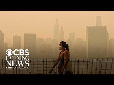 Smoke from Canadian wildfires blankets major U.S. cities for third straight day