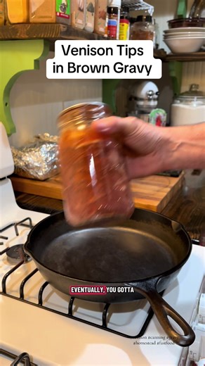 Delicious Venison Tips in Brown Gravy Recipe