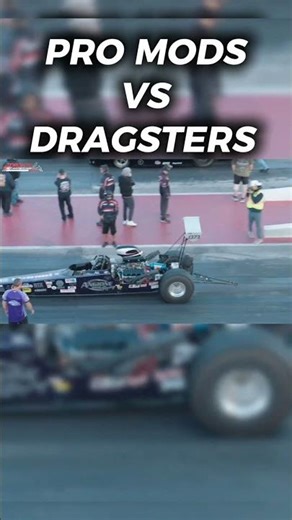 PRO MOD VS DRAGSTER! 1/8 Mile Quick 32 Chaos