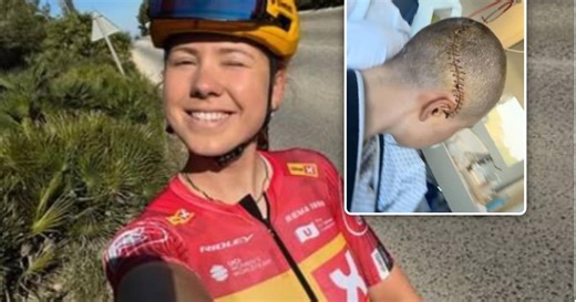 Amper 19-jarige Noorse renster deelt confronterende foto’s nadat ze hersenbloeding opliep in Parijs-Roubaix: “Heb nog veel geluk gehad”
