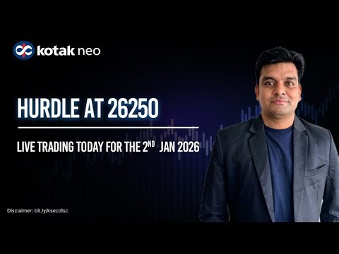 🔴 [Live] - Live Trading Today | Hurdle at 26250 | 2nd Jan | Kotak Neo