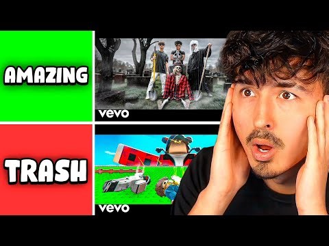 Reacting to THE MOST POPULAR ROBLOX SONGS!