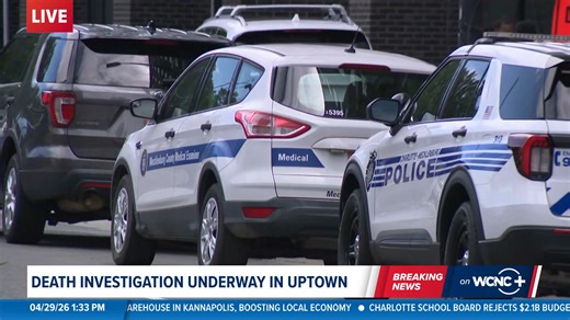 Death investigation underway in Uptown Charlotte