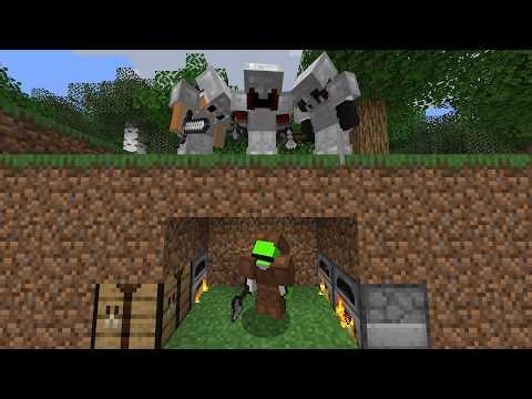 Minecraft Speedrunner VS 3 Hunters REVIVAL