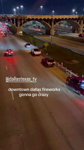 New Years in downtown Dallas 🎆