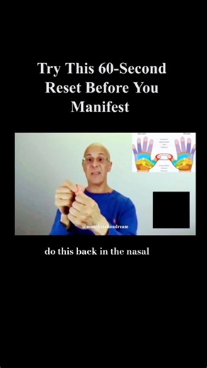 Try this 60-second reset before you manifest ✨🧘 #Manifestation #Mindset