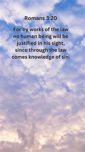 Jesus Saves | Romans 3:20 Daily Bible Verse